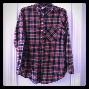 Plaid old navy maternity shirt large